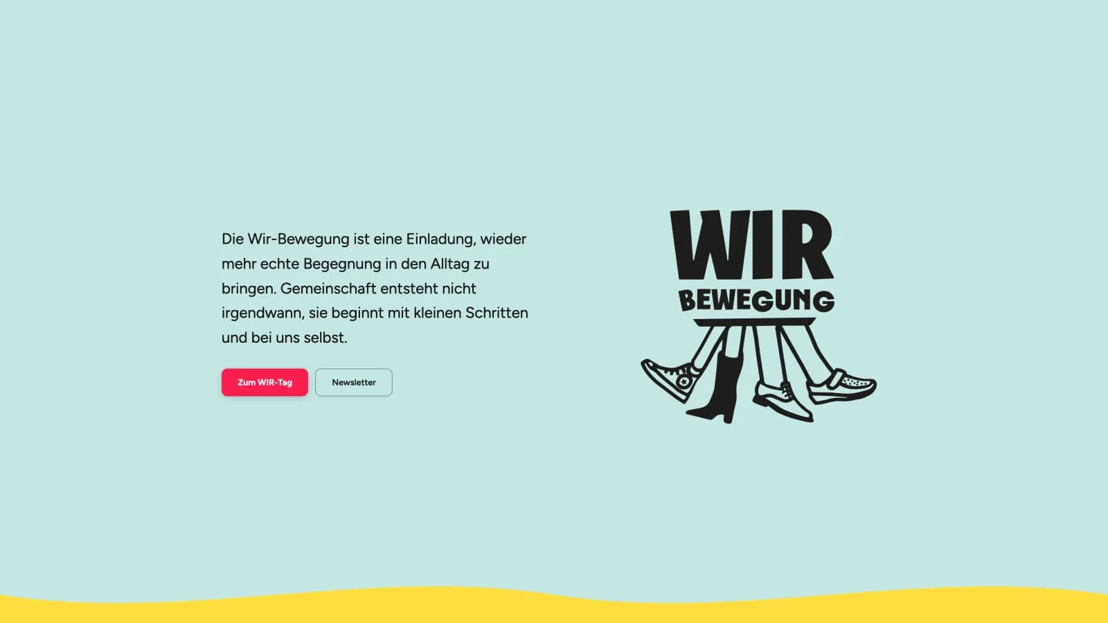 Vorschau der Website wir-bewegung.org